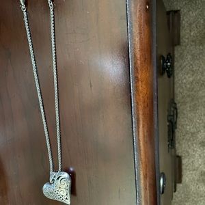 Brighton Genoa Heart necklace, 6”necklace adjustable